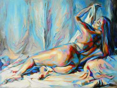 Картина под названием "JK15-0204" - Jonas Kunickas, Подлинное произведение искусства, Масло