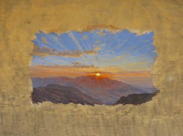 776 – AMANHECER (100X135) Pintura intitulada "776 – AMANHECER (10…" por Jonas Lemes, Obras de arte originais, Acrílico