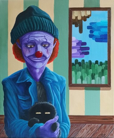 Pintura titulada "L'enfant insouciant" por Jonathan Da Silva, Obra de arte original, Acrílico