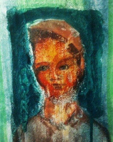 Painting titled "The Child" by Jonathan Max-Bernard, Original Artwork, Pastel
