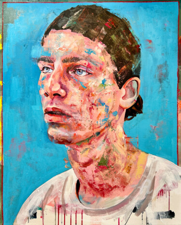 Картина под названием "Dazed" - Jonathan Mcafee, Подлинное произведение искусства, Масло