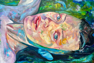 Malerei mit dem Titel "Mira" von Jonathan Mcafee, Original-Kunstwerk, Öl