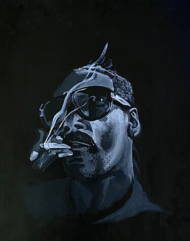 Painting titled "Smoke Dogg" by Jonathan Onoz, Original Artwork, Acrylic