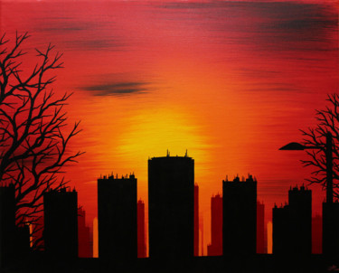 Painting titled "Urbanisme" by Jonathan Pradillon, Original Artwork, Acrylic Mounted on Wood Stretcher frame