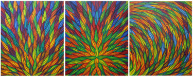 Peinture intitulée "Mouvements couleurs…" par Jonathan Pradillon, Œuvre d'art originale, Acrylique