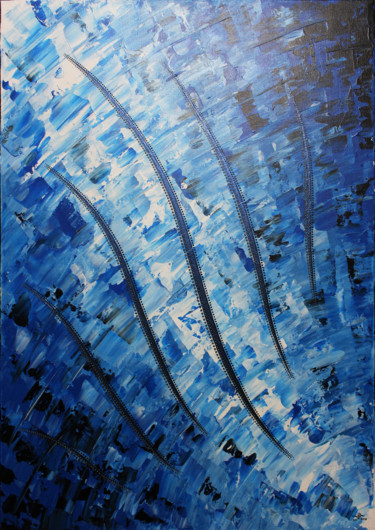 Pittura intitolato "Élément glacial" da Jonathan Pradillon, Opera d'arte originale, Acrilico Montato su Telaio per barella i…