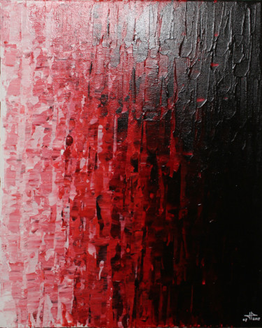 Pittura intitolato "Fondu rouge" da Jonathan Pradillon, Opera d'arte originale, Acrilico Montato su Telaio per barella in le…