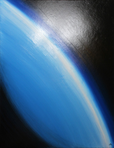 Pittura intitolato "Couche d'ozone" da Jonathan Pradillon, Opera d'arte originale, Acrilico Montato su Telaio per barella in…