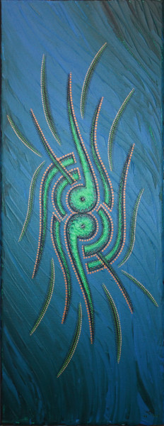 Peinture intitulée "Mouvement symétrique" par Jonathan Pradillon, Œuvre d'art originale, Acrylique