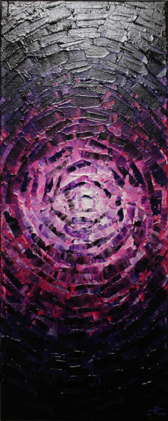 Painting titled "Éclat luminescent v…" by Jonathan Pradillon, Original Artwork, Acrylic Mounted on Wood Stretcher frame