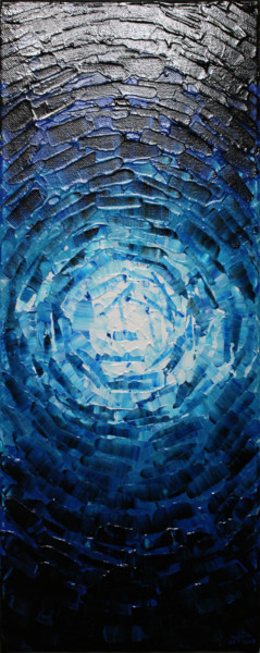 Картина под названием "Éclat luminescent b…" - Jonathan Pradillon, Подлинное произведение искусства, Акрил Установлен на Дер…