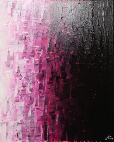 Pintura titulada "Fondu rosé." por Jonathan Pradillon, Obra de arte original, Acrílico Montado en Bastidor de camilla de mad…