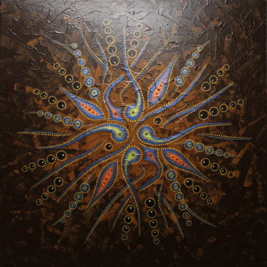 Peinture intitulée "Mouvement de formes…" par Jonathan Pradillon, Œuvre d'art originale, Acrylique Monté sur Châssis en bois