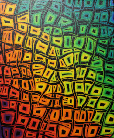 Peinture intitulée "Mouvements de coule…" par Jonathan Pradillon, Œuvre d'art originale, Acrylique