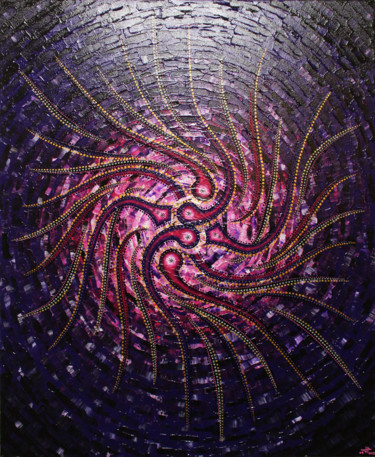 Sens violacé Peinture intitulée "Sens violacé" par Jonathan Pradillon, Œuvre d'art originale, Acrylique