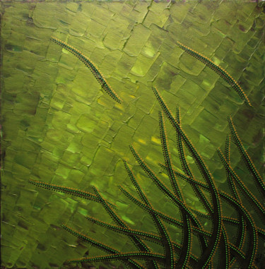 Peinture intitulée "Brin d’herbe" par Jonathan Pradillon, Œuvre d'art originale, Acrylique