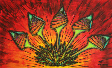 Peinture intitulée "Floraison" par Jonathan Pradillon, Œuvre d'art originale, Acrylique