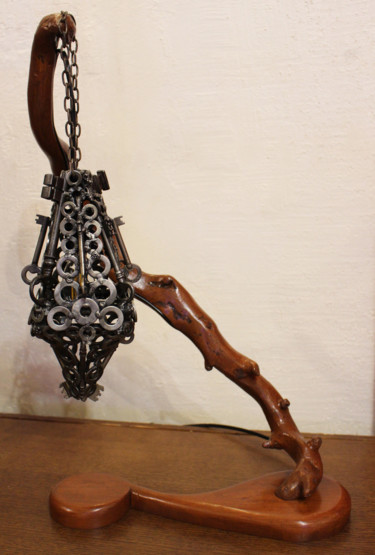 "Lampe clef suspendue" başlıklı Heykel Jonathan Pradillon tarafından, Orijinal sanat, Metaller