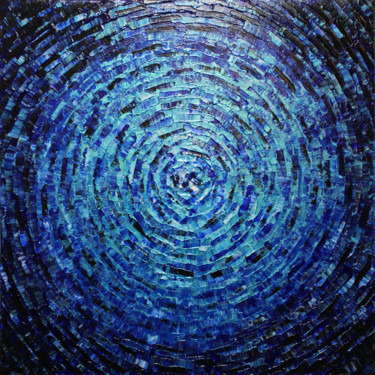 Peinture intitulée "Éclat de couleur bl…" par Jonathan Pradillon, Œuvre d'art originale, Acrylique Monté sur Châssis en bois