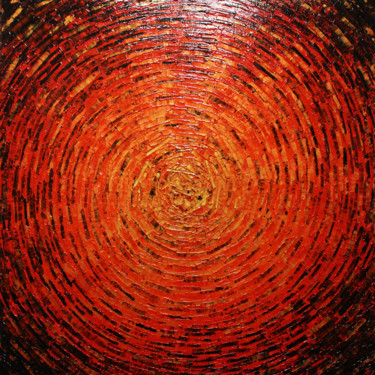 Pintura titulada "Éclat de couleur or…" por Jonathan Pradillon, Obra de arte original, Acrílico Montado en Bastidor de camil…