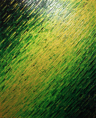 Pintura titulada "Texture couteau ver…" por Jonathan Pradillon, Obra de arte original, Acrílico Montado en Bastidor de camil…