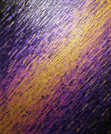 Картина под названием "Texture couteau dor…" - Jonathan Pradillon, Подлинное произведение искусства, Акрил Установлен на Дер…