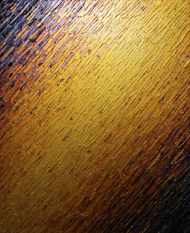 Ζωγραφική με τίτλο "Texture couteau dor…" από Jonathan Pradillon, Αυθεντικά έργα τέχνης, Ακρυλικό Τοποθετήθηκε στο Ξύλινο φο…