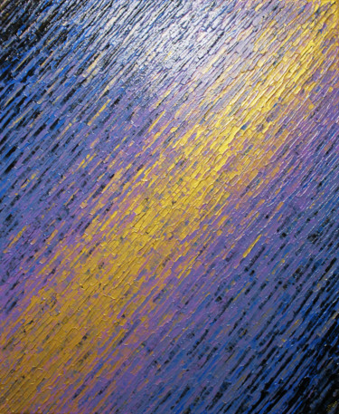 Картина под названием "Texture couteau or…" - Jonathan Pradillon, Подлинное произведение искусства, Акрил Установлен на Дере…