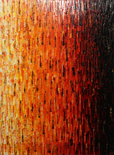 Картина под названием "Fondu chaleureux" - Jonathan Pradillon, Подлинное произведение искусства, Акрил Установлен на Деревян…