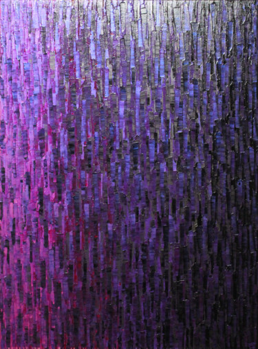 Peinture intitulée "Fondu rose violet i…" par Jonathan Pradillon, Œuvre d'art originale, Acrylique Monté sur Châssis en bois
