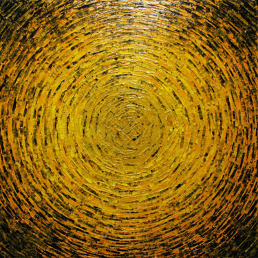 Peinture intitulée "Éclat de couleur ja…" par Jonathan Pradillon, Œuvre d'art originale, Acrylique Monté sur Châssis en bois