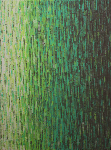 Malerei mit dem Titel "Fondu vert véronèse…" von Jonathan Pradillon, Original-Kunstwerk, Acryl Auf Keilrahmen aus Holz monti…