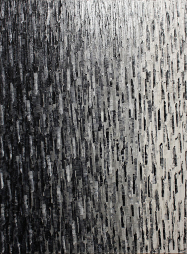绘画 标题为“Fondu noir blanc” 由Jonathan Pradillon, 原创艺术品, 丙烯 安装在木质担架架上