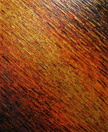 Schilderij getiteld "Texture couteau or…" door Jonathan Pradillon, Origineel Kunstwerk, Acryl Gemonteerd op Frame voor houte…