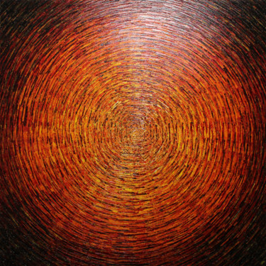 Peinture intitulée "Vaste éclat chaleur…" par Jonathan Pradillon, Œuvre d'art originale, Acrylique Monté sur Châssis en bois