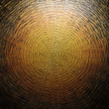 Peinture intitulée "Vaste éclat or gris" par Jonathan Pradillon, Œuvre d'art originale, Acrylique Monté sur Châssis en bois
