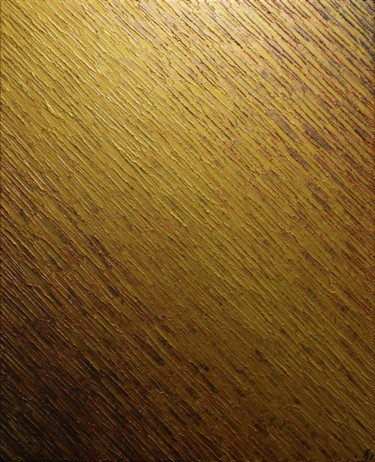Картина под названием "Texture couteau or" - Jonathan Pradillon, Подлинное произведение искусства, Акрил Установлен на Дерев…