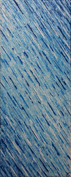 Ζωγραφική με τίτλο "Texture couteau bla…" από Jonathan Pradillon, Αυθεντικά έργα τέχνης, Ακρυλικό Τοποθετήθηκε στο Ξύλινο φο…