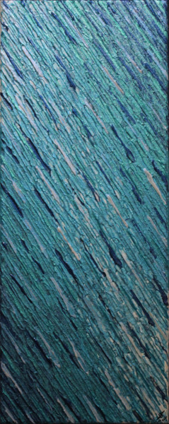 Pintura intitulada "Texture couteau bla…" por Jonathan Pradillon, Obras de arte originais, Acrílico Montado em Armação em ma…