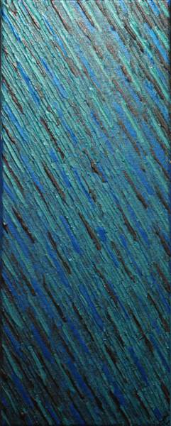 Painting titled "Texture couteau ble…" by Jonathan Pradillon, Original Artwork, Acrylic Mounted on Wood Stretcher frame