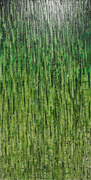 Malerei mit dem Titel "Matrice végétale" von Jonathan Pradillon, Original-Kunstwerk, Acryl Auf Keilrahmen aus Holz montiert