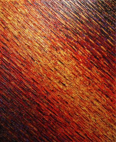 Pintura intitulada "Texture couteau dor…" por Jonathan Pradillon, Obras de arte originais, Acrílico Montado em Armação em ma…