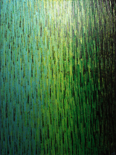Grand fondu algue marine Peinture intitulée "Grand fondu algue m…" par Jonathan Pradillon, Œuvre d'art originale, Acrylique Monté sur Châssis