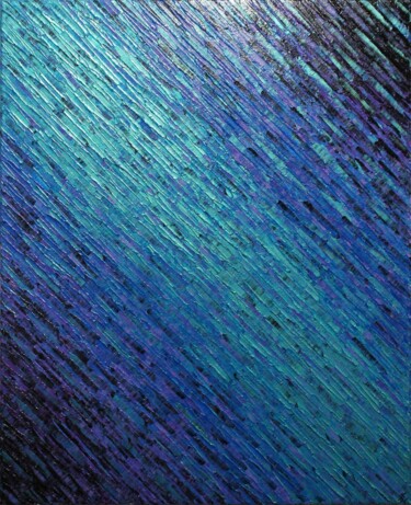 Painting titled "Texture couteau ble…" by Jonathan Pradillon, Original Artwork, Acrylic Mounted on Wood Stretcher frame