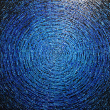 Peinture intitulée "Éclat bleu" par Jonathan Pradillon, Œuvre d'art originale, Acrylique Monté sur Châssis en bois