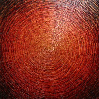 Картина под названием "Éclat chaleureux" - Jonathan Pradillon, Подлинное произведение искусства, Акрил Установлен на Деревян…