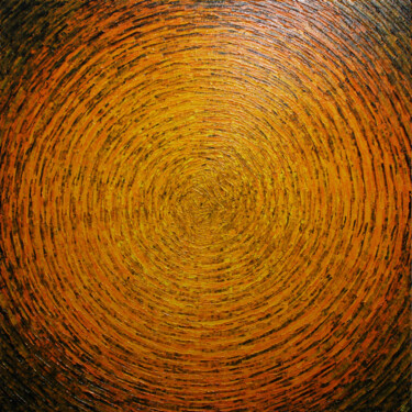 Peinture intitulée "Éclat jaune orange" par Jonathan Pradillon, Œuvre d'art originale, Acrylique Monté sur Châssis en bois