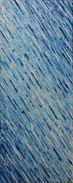 Painting titled "Texture couteau bla…" by Jonathan Pradillon, Original Artwork, Acrylic Mounted on Wood Stretcher frame