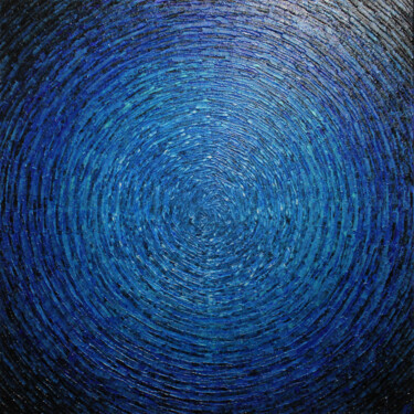 Peinture intitulée "Éclat bleu 2" par Jonathan Pradillon, Œuvre d'art originale, Acrylique Monté sur Châssis en bois