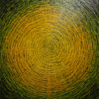 Peinture intitulée "Éclat jaune vert" par Jonathan Pradillon, Œuvre d'art originale, Acrylique Monté sur Châssis en bois